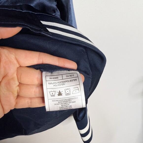 Antigua Adult Small Navy Blue Satin Illini University of Illinois Bomber Jacket - Picture 7 of 12